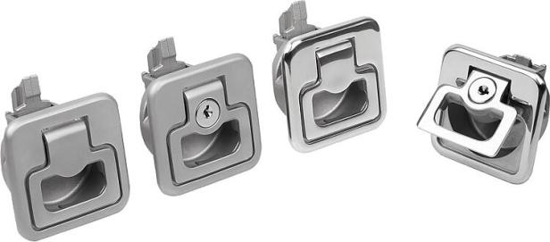 Stainless steel snap closures with handle, retractable
