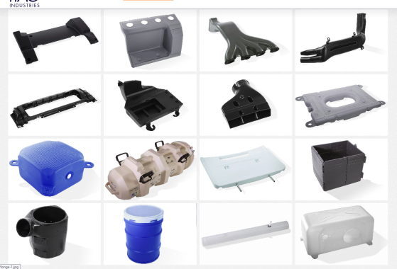 Products made by extrusion blow molding