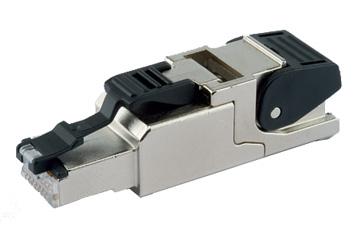 RJ-45 connectors: quick, tool-free assembly