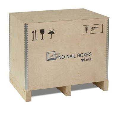 Reusable wooden pallet box ISIBOX61