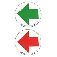 Lot de 5 flèches magnétique recto vert/verso rouge Ø 50 mm