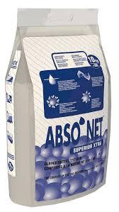 Absorbent granules for aggressive liquids