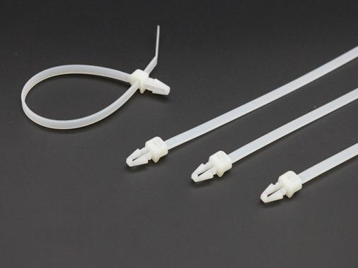 Panel mounting cable ties