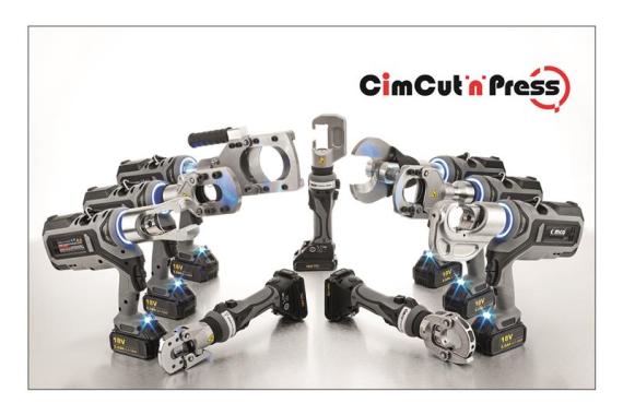 CimCut&#39;n&#39;Press: portable electro-hydraulic crimpers and cable cutters