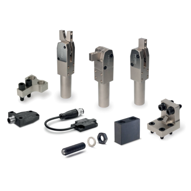 Pneumatic clamps in nickel-plated steel
