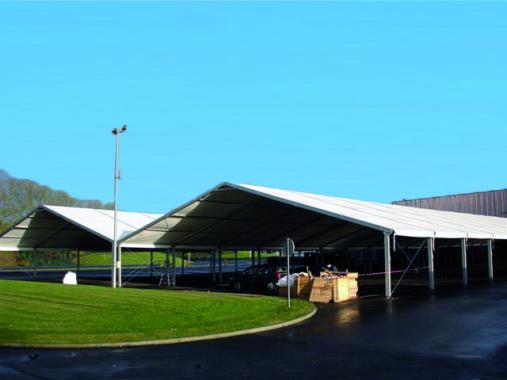 Canopy or enclosed modular building