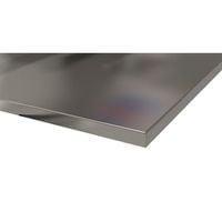 INOX sheet metal covering W 1500 x D 730 mm