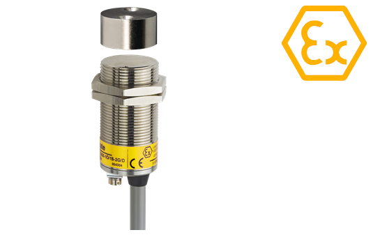 Safety sensor suitable for aggressive environments and food industries