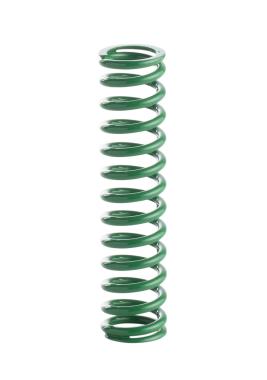 Round section wire compression springs according to ISO 10243 light loads green color Type R11 from the MDL brand