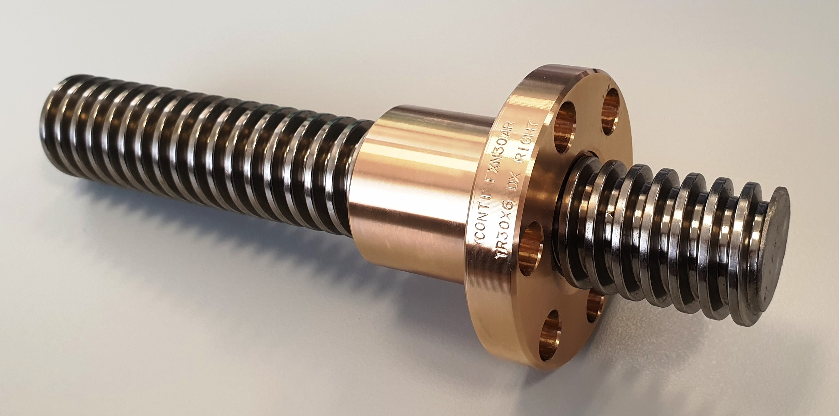 Rolled Trapezoidal Threaded Screws Trapezoidal Nuts Industrie online